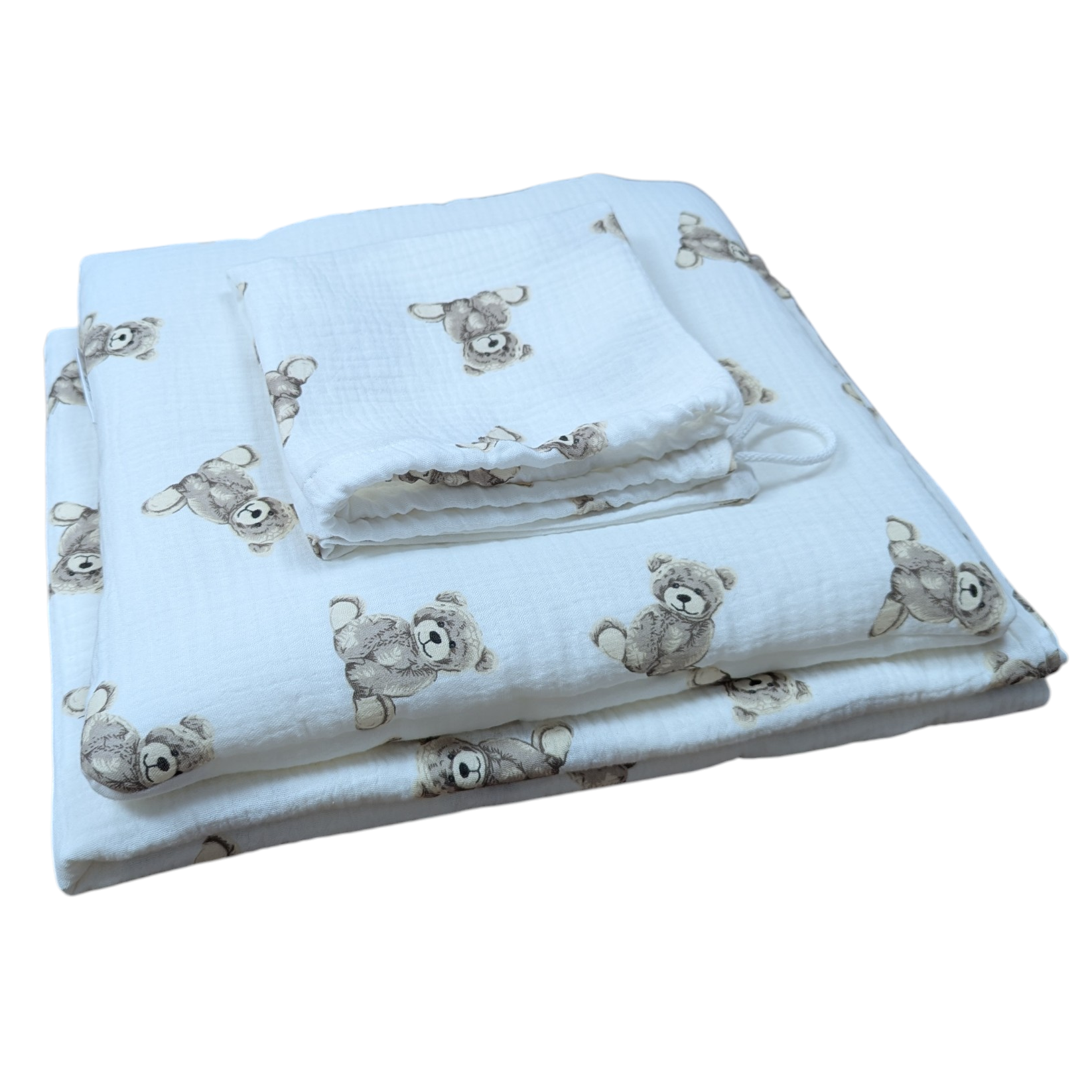 Dwustronny Komplet Muślinowy