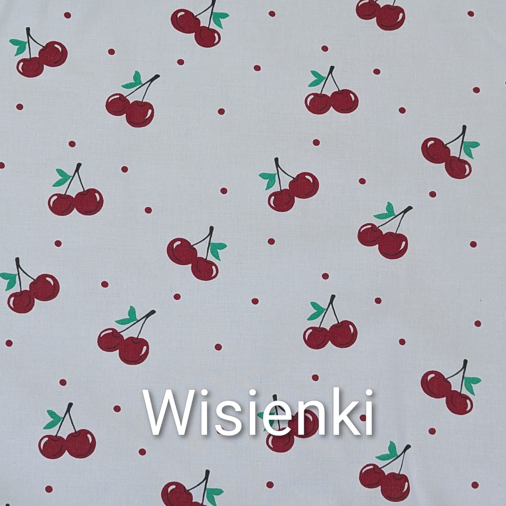 Wzór tkaniny bawełnianej wisienki